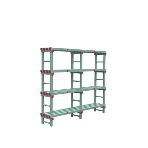 Euro Regal Kunststoff 4 Böden L 1500 mm x 400 mm H 1900 mm Geprüft